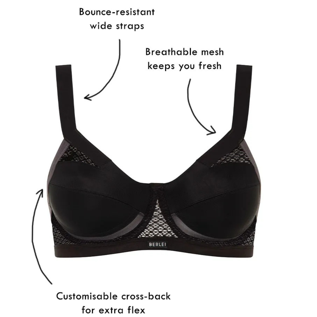 BERLEI Serena Shift Underwire Sports Bra Support Factor 4