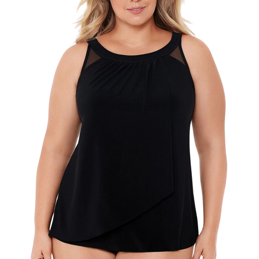 PREORDER Illusionists Ursula Underwired High Neck Tankini Top